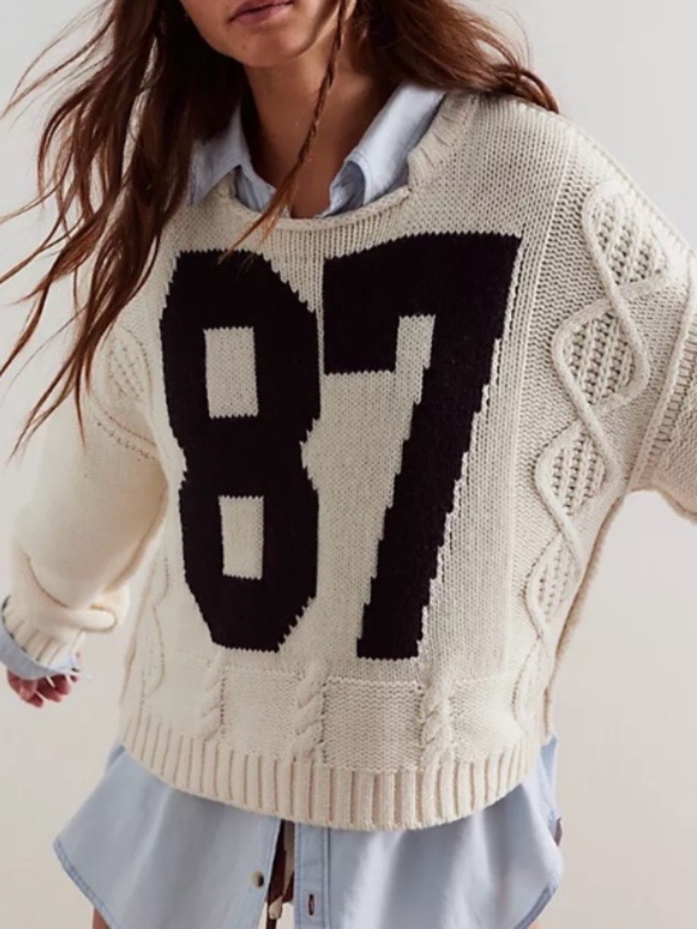 Free People We The Free 87 Pullover Sweater Size S